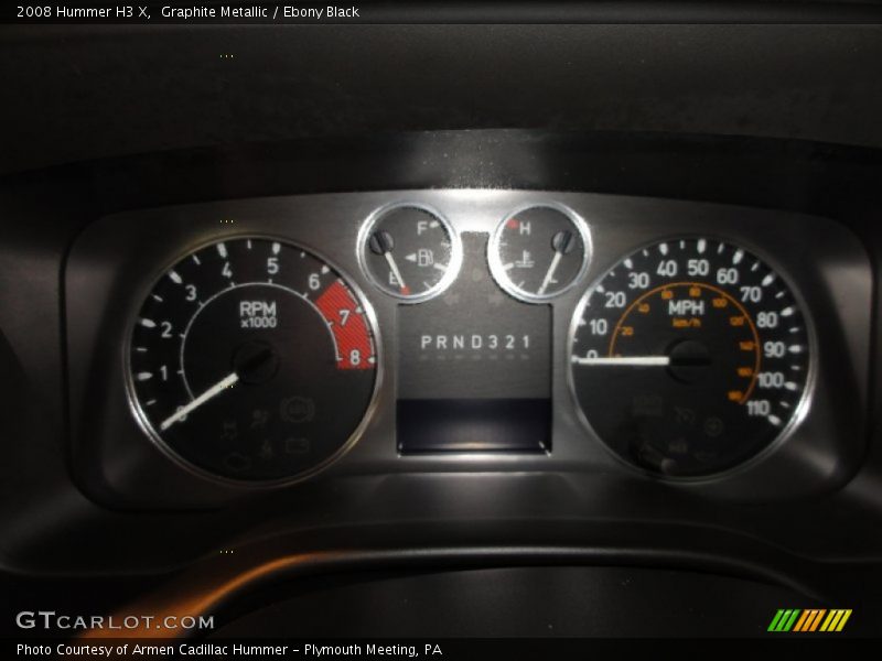Graphite Metallic / Ebony Black 2008 Hummer H3 X
