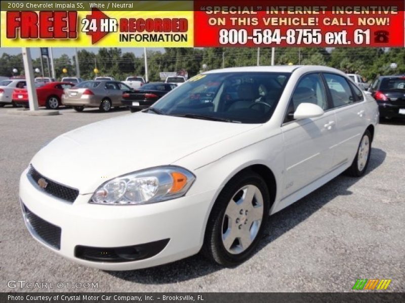 White / Neutral 2009 Chevrolet Impala SS
