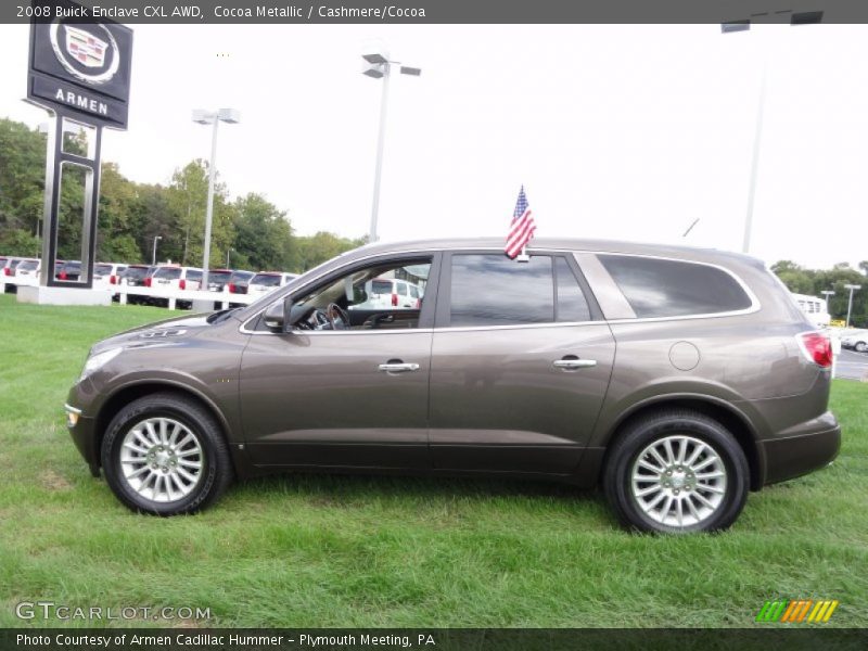 Cocoa Metallic / Cashmere/Cocoa 2008 Buick Enclave CXL AWD