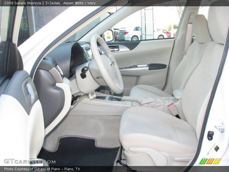 Aspen White / Ivory 2008 Subaru Impreza 2.5i Sedan