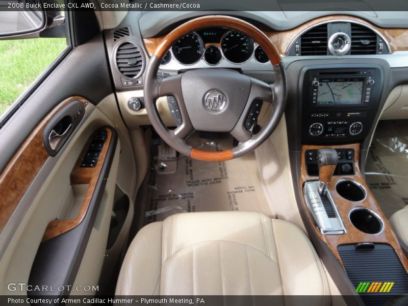 Cocoa Metallic / Cashmere/Cocoa 2008 Buick Enclave CXL AWD