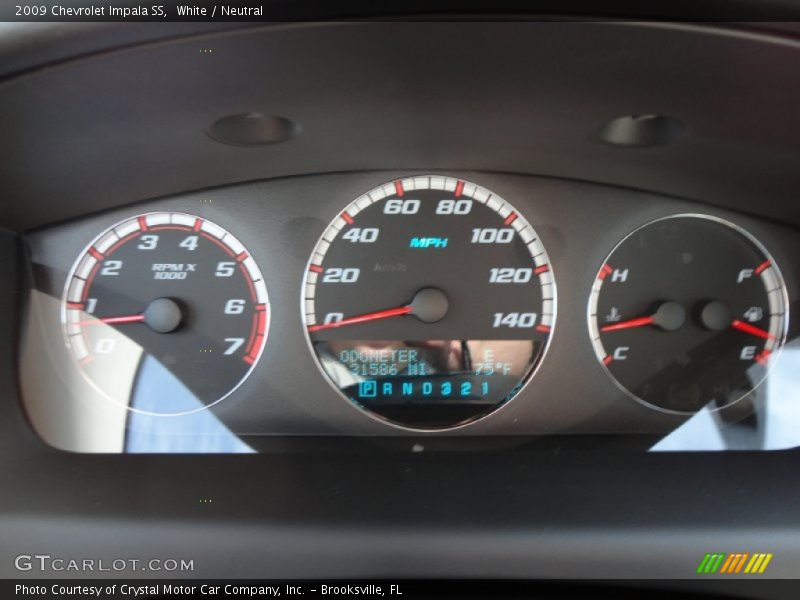 White / Neutral 2009 Chevrolet Impala SS