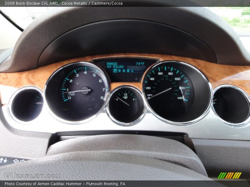 Cocoa Metallic / Cashmere/Cocoa 2008 Buick Enclave CXL AWD