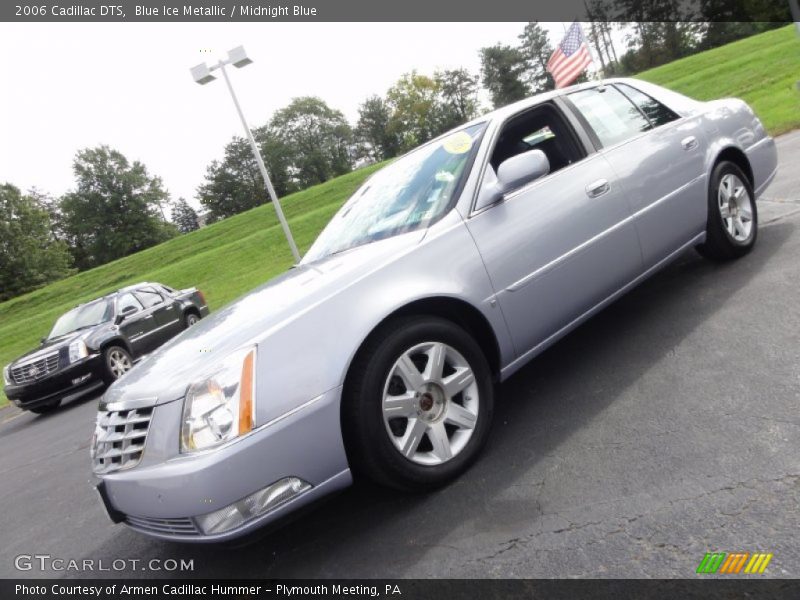 Blue Ice Metallic / Midnight Blue 2006 Cadillac DTS