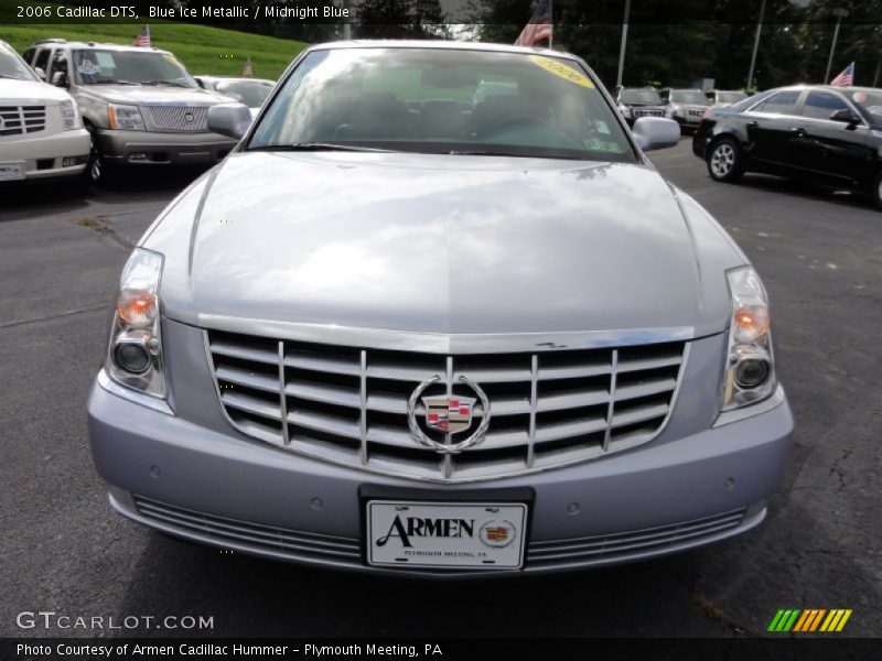 Blue Ice Metallic / Midnight Blue 2006 Cadillac DTS