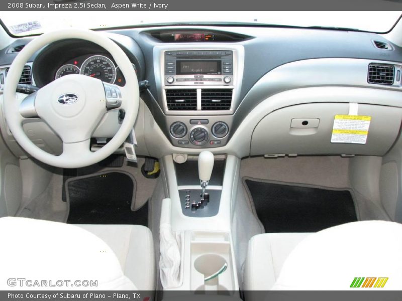 Aspen White / Ivory 2008 Subaru Impreza 2.5i Sedan