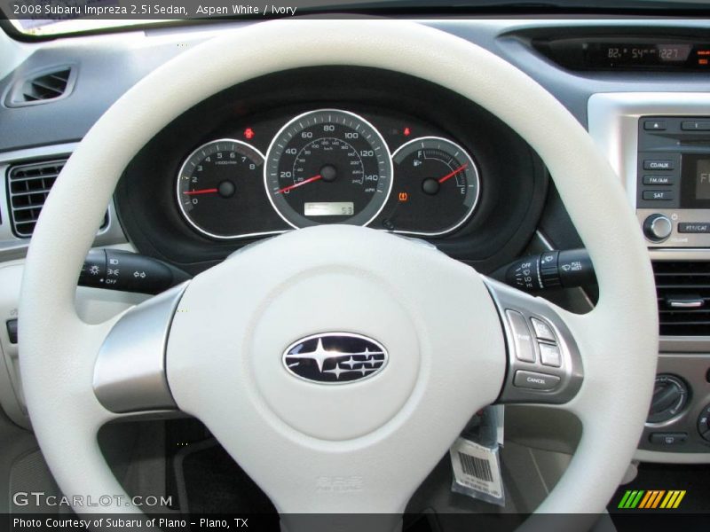 Aspen White / Ivory 2008 Subaru Impreza 2.5i Sedan