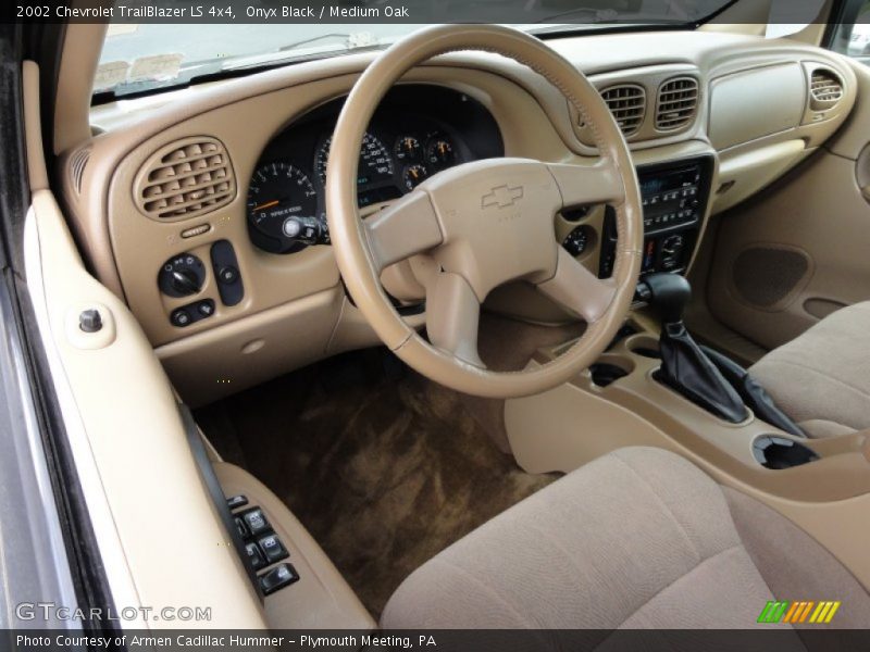 Onyx Black / Medium Oak 2002 Chevrolet TrailBlazer LS 4x4