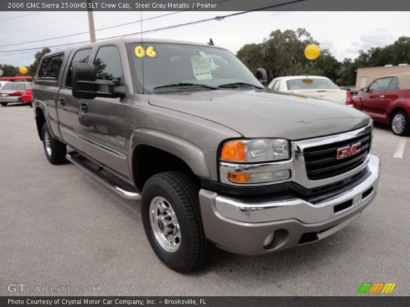 Steel Gray Metallic / Pewter 2006 GMC Sierra 2500HD SLT Crew Cab