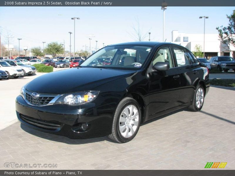 Obsidian Black Pearl / Ivory 2008 Subaru Impreza 2.5i Sedan