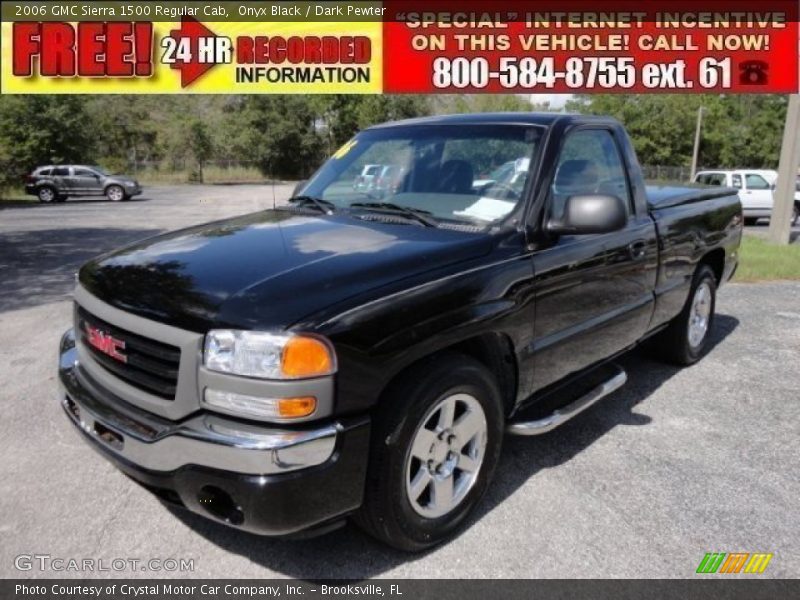 Onyx Black / Dark Pewter 2006 GMC Sierra 1500 Regular Cab