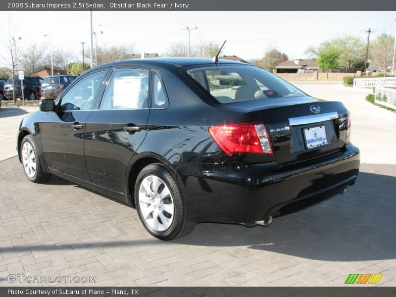 Obsidian Black Pearl / Ivory 2008 Subaru Impreza 2.5i Sedan