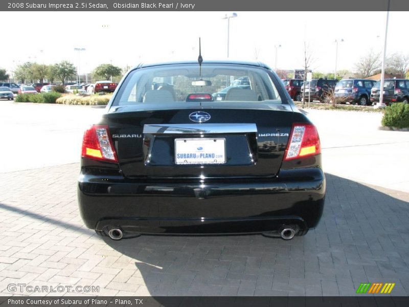 Obsidian Black Pearl / Ivory 2008 Subaru Impreza 2.5i Sedan