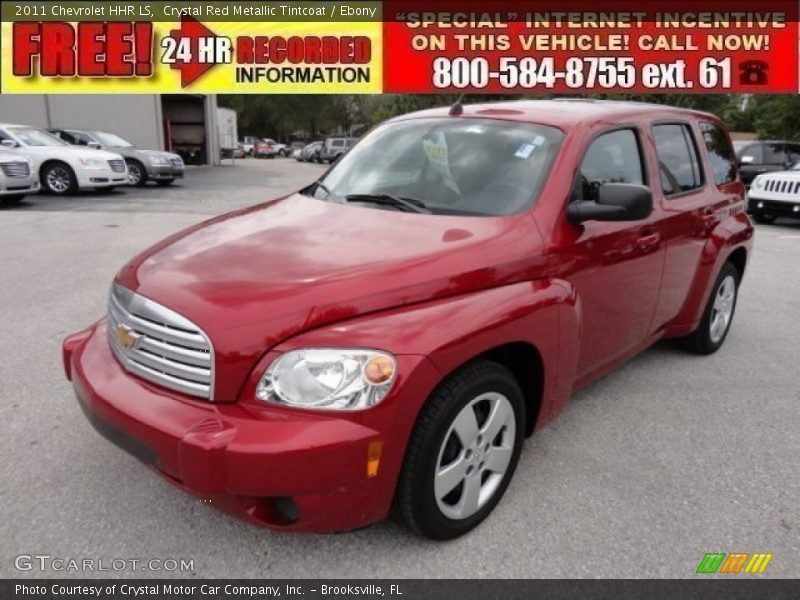Crystal Red Metallic Tintcoat / Ebony 2011 Chevrolet HHR LS