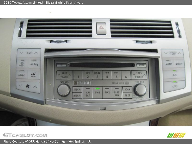 Blizzard White Pearl / Ivory 2010 Toyota Avalon Limited