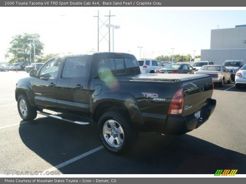Black Sand Pearl / Graphite Gray 2006 Toyota Tacoma V6 TRD Sport Double Cab 4x4