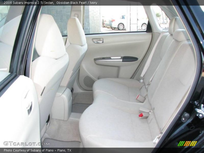 Obsidian Black Pearl / Ivory 2008 Subaru Impreza 2.5i Sedan