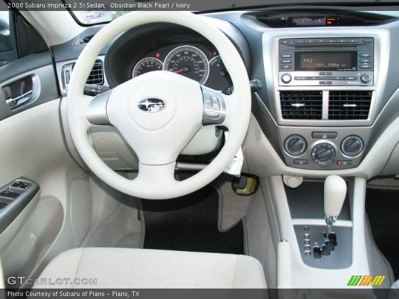Obsidian Black Pearl / Ivory 2008 Subaru Impreza 2.5i Sedan