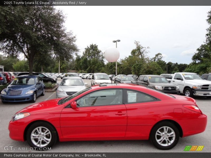 Absolutely Red / Ivory 2005 Toyota Solara SE Coupe