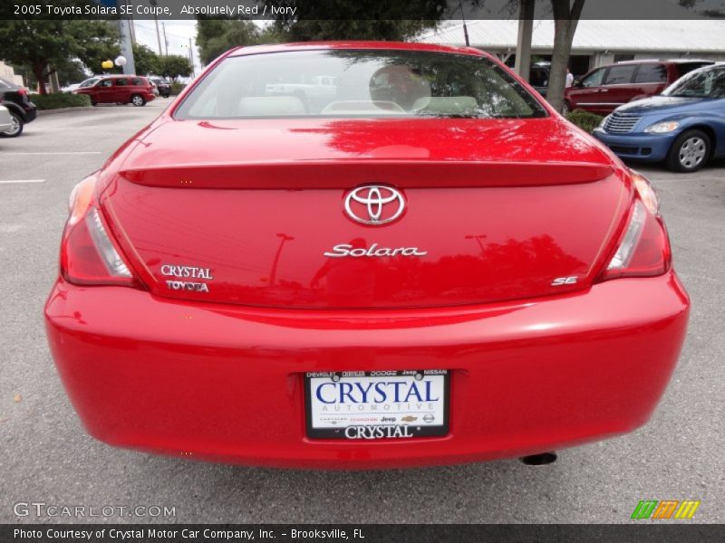 Absolutely Red / Ivory 2005 Toyota Solara SE Coupe