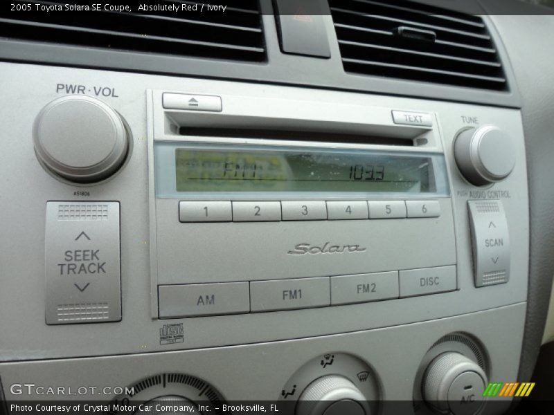 Absolutely Red / Ivory 2005 Toyota Solara SE Coupe