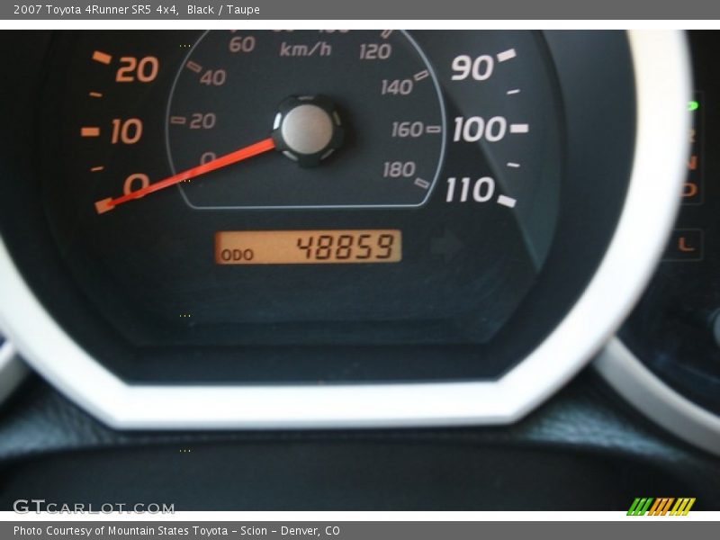 Black / Taupe 2007 Toyota 4Runner SR5 4x4