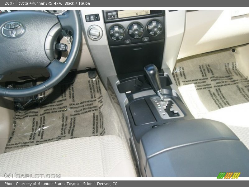 Black / Taupe 2007 Toyota 4Runner SR5 4x4