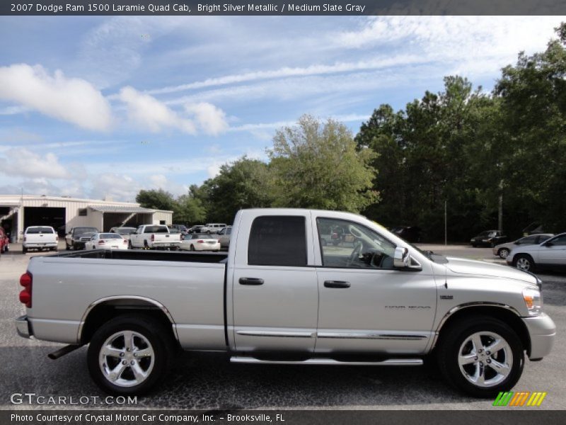Bright Silver Metallic / Medium Slate Gray 2007 Dodge Ram 1500 Laramie Quad Cab