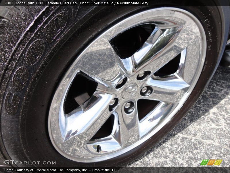 Bright Silver Metallic / Medium Slate Gray 2007 Dodge Ram 1500 Laramie Quad Cab