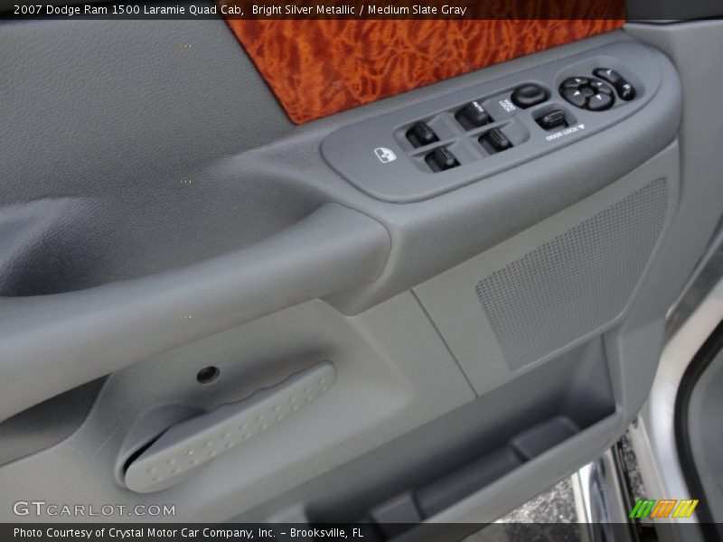 Bright Silver Metallic / Medium Slate Gray 2007 Dodge Ram 1500 Laramie Quad Cab