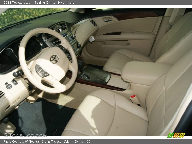 Sizzling Crimson Mica / Ivory 2011 Toyota Avalon