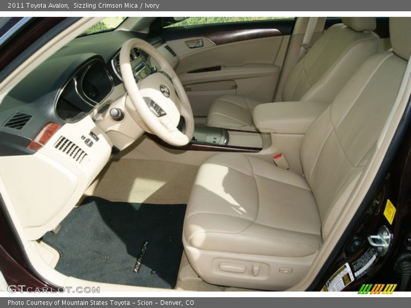 Sizzling Crimson Mica / Ivory 2011 Toyota Avalon