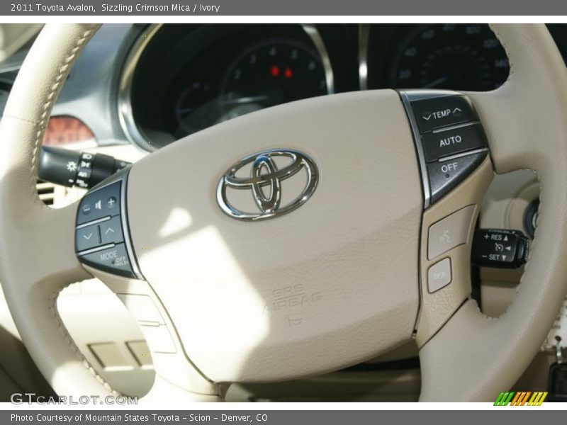 Sizzling Crimson Mica / Ivory 2011 Toyota Avalon
