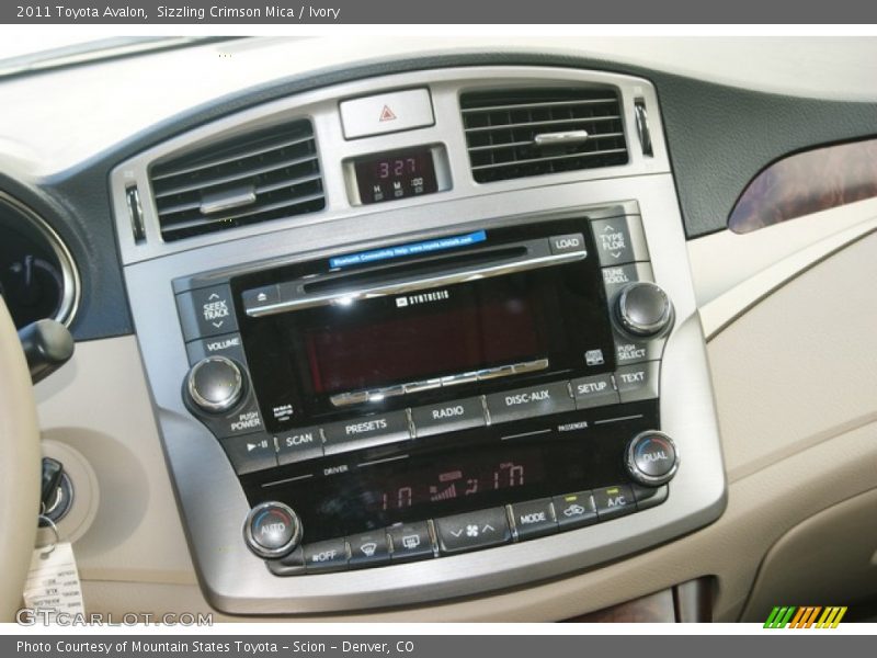 Sizzling Crimson Mica / Ivory 2011 Toyota Avalon