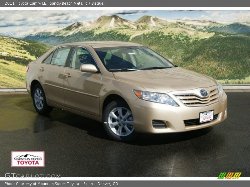 Sandy Beach Metallic / Bisque 2011 Toyota Camry LE