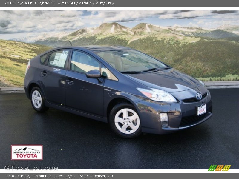 Winter Gray Metallic / Misty Gray 2011 Toyota Prius Hybrid IV