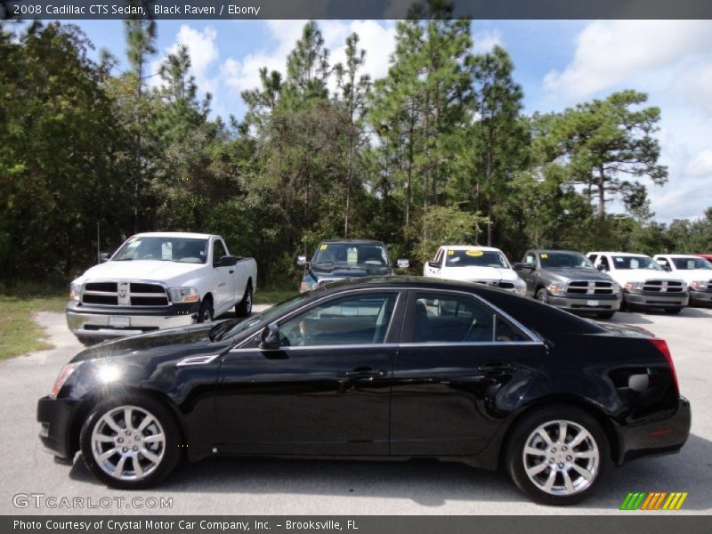 Black Raven / Ebony 2008 Cadillac CTS Sedan