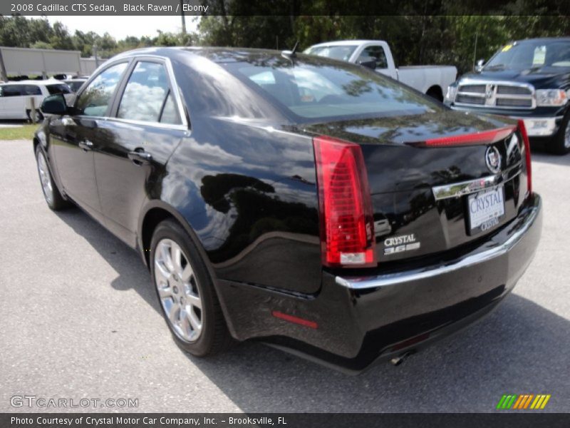 Black Raven / Ebony 2008 Cadillac CTS Sedan