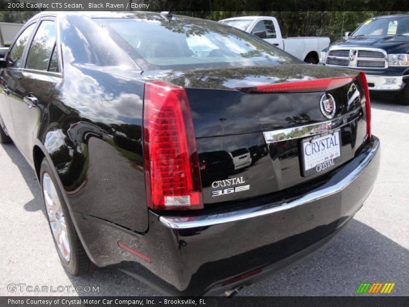 Black Raven / Ebony 2008 Cadillac CTS Sedan