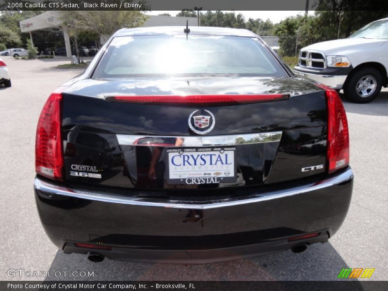 Black Raven / Ebony 2008 Cadillac CTS Sedan