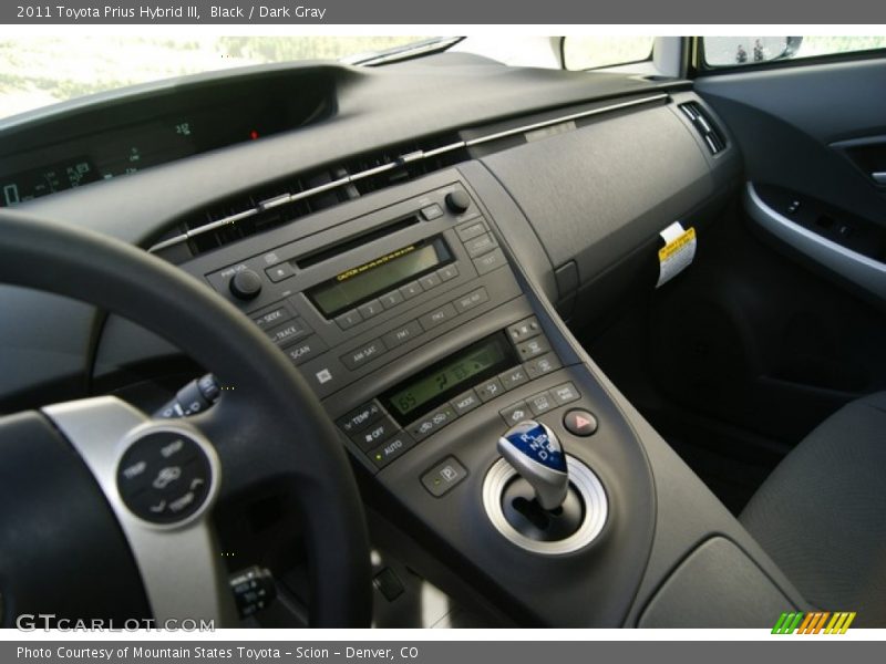 Black / Dark Gray 2011 Toyota Prius Hybrid III
