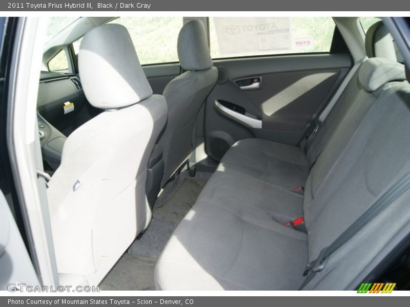 Black / Dark Gray 2011 Toyota Prius Hybrid III