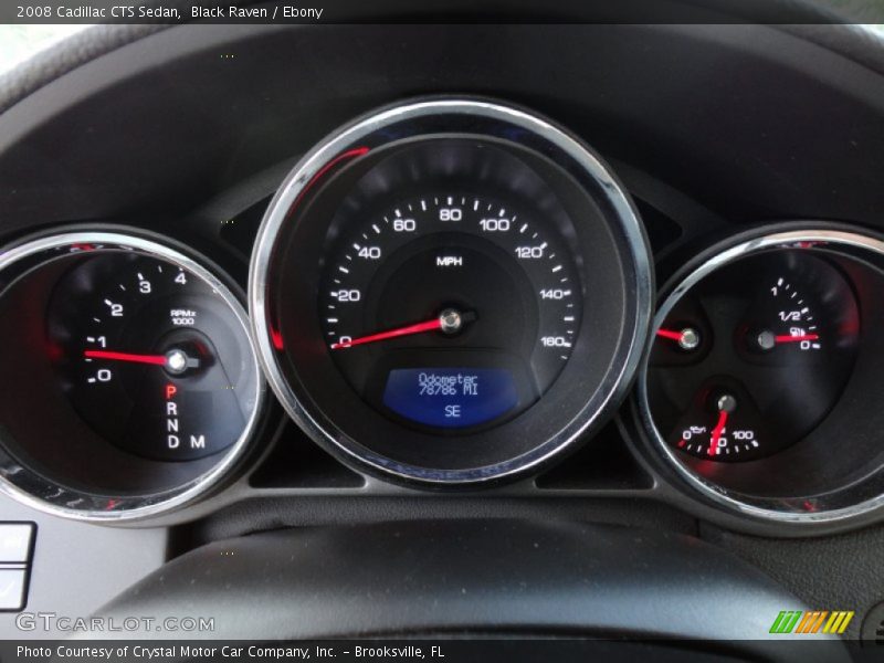 Black Raven / Ebony 2008 Cadillac CTS Sedan