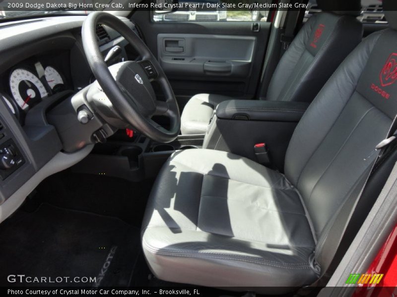 Inferno Red Crystal Pearl / Dark Slate Gray/Medium Slate Gray 2009 Dodge Dakota Big Horn Crew Cab