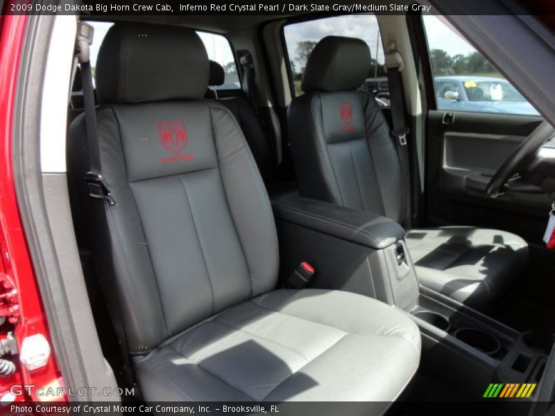  2009 Dakota Big Horn Crew Cab Dark Slate Gray/Medium Slate Gray Interior