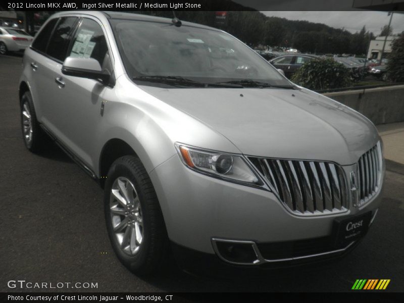 Ingot Silver Metallic / Medium Light Stone 2012 Lincoln MKX AWD