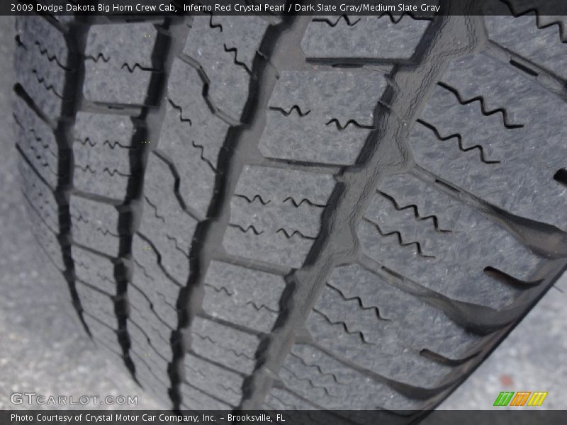 Inferno Red Crystal Pearl / Dark Slate Gray/Medium Slate Gray 2009 Dodge Dakota Big Horn Crew Cab