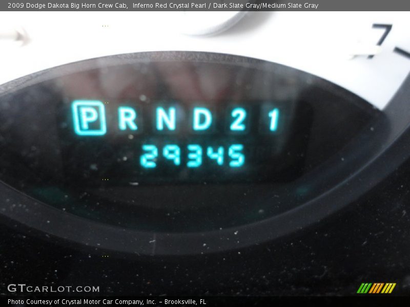 Inferno Red Crystal Pearl / Dark Slate Gray/Medium Slate Gray 2009 Dodge Dakota Big Horn Crew Cab