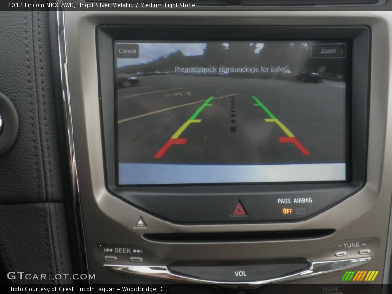 Controls of 2012 MKX AWD