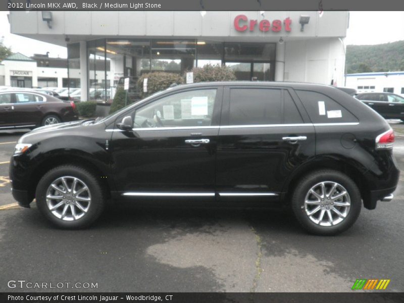 Black / Medium Light Stone 2012 Lincoln MKX AWD